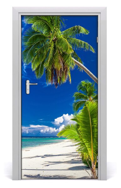 Naklejka fototapeta na drzwi Tropikalna plaża