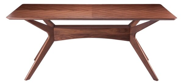 Stół w dekorze drewna orzechowego sømcasa Helga, 180x95 cm