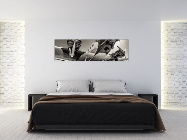 Obraz - Historyczne samoloty (170x50 cm)
