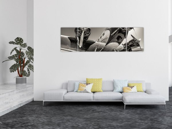 Obraz - Historyczne samoloty (170x50 cm)