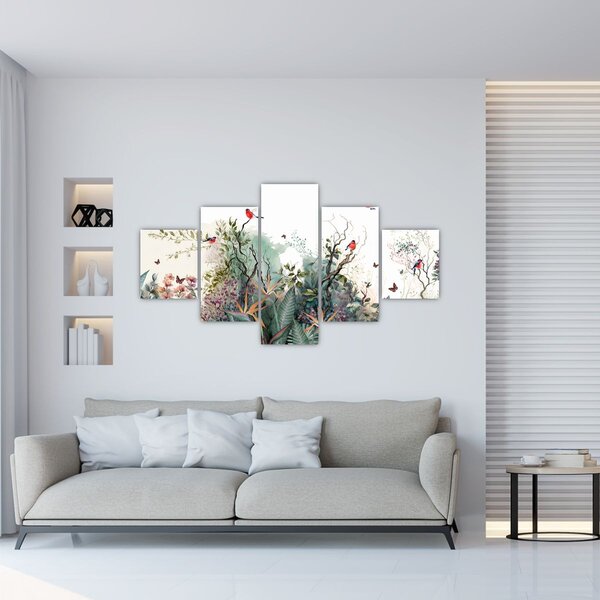 Obraz - Naturalny krajobraz, akwarela (125x70 cm)