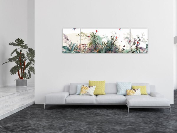 Obraz - Naturalny krajobraz, akwarela (170x50 cm)