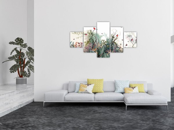 Obraz - Naturalny krajobraz, akwarela (125x70 cm)