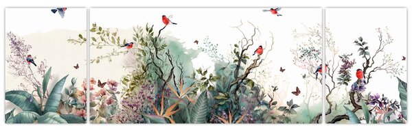 Obraz - Naturalny krajobraz, akwarela (170x50 cm)
