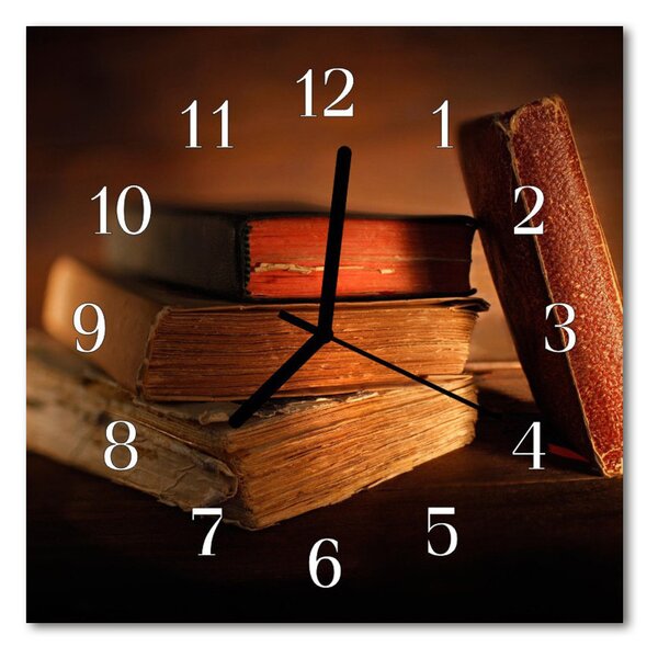Zegar szklany kwadratowy Książka