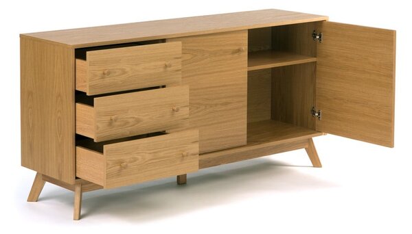 Niska komoda w dekorze dębu 149x75 cm Kensal – Woodman