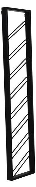 Czarny wiszący metalowy regał na wino liczba butelek 8 36x160x6 cm Malbeo – Light & Living