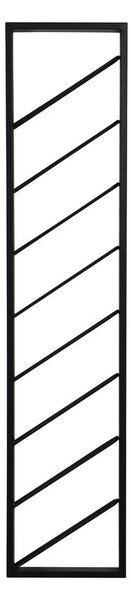 Czarny wiszący metalowy regał na wino liczba butelek 8 36x160x6 cm Malbeo – Light & Living