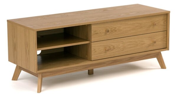 Szafka pod TV w dekorze dębu 130x50 cm Kensal – Woodman