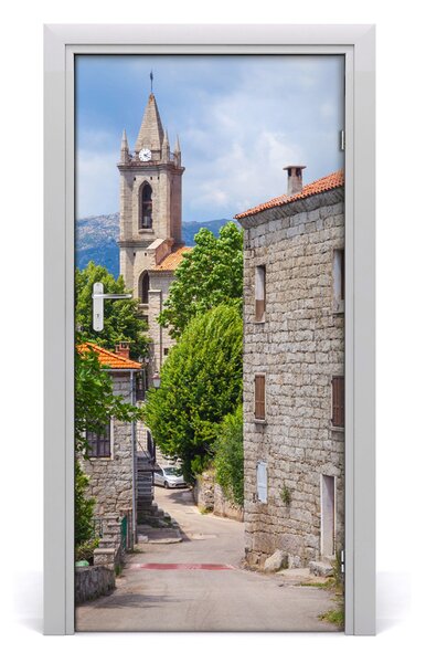 Fototapeta samoprzylepna na drzwi Miasteczko ulica