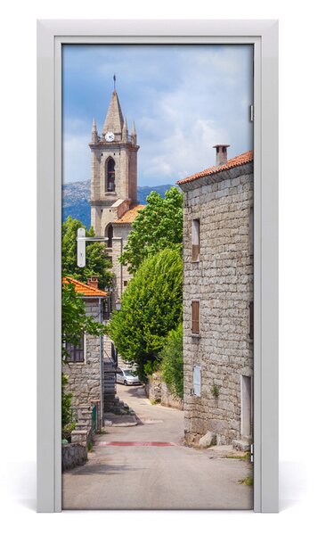 Fototapeta samoprzylepna na drzwi Miasteczko ulica