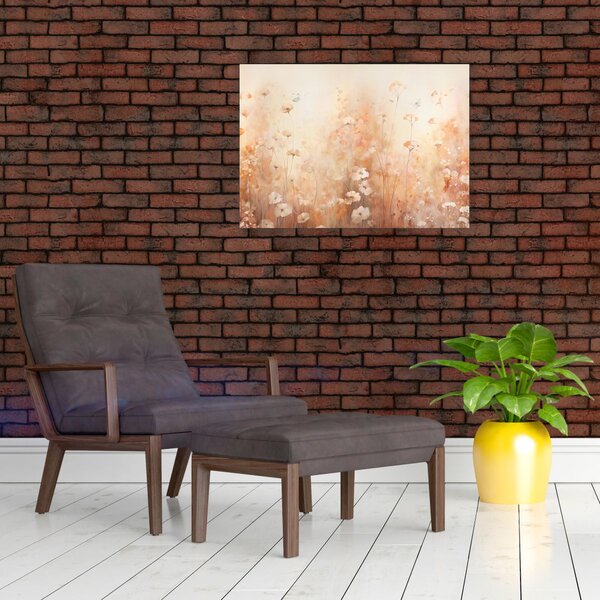 Obraz - Wzór dzikich kwiatów (70x50 cm)