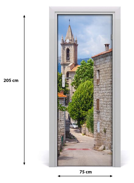 Fototapeta samoprzylepna na drzwi Miasteczko ulica