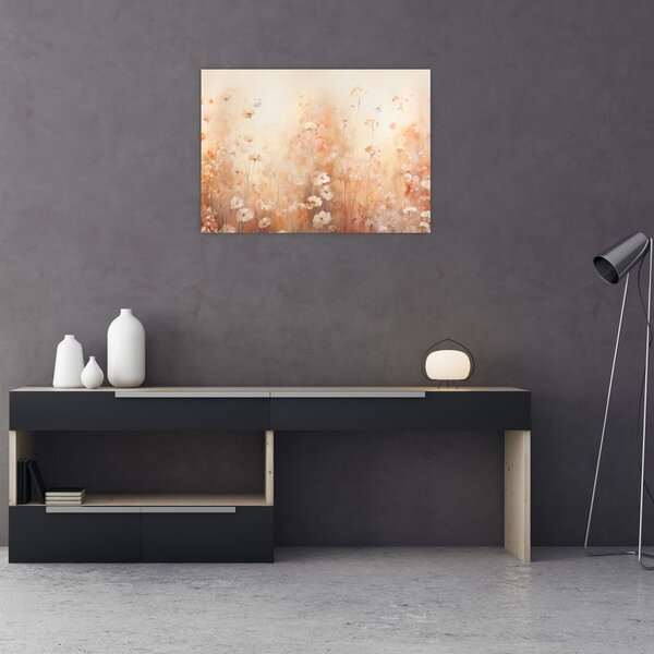 Obraz - Wzór dzikich kwiatów (70x50 cm)