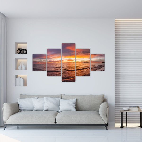Obraz - Zachód słońca (125x70 cm)