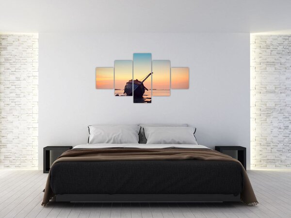 Obraz - Rozbity statek (125x70 cm)