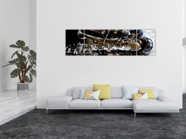 Obraz - Saksofon (170x50 cm)
