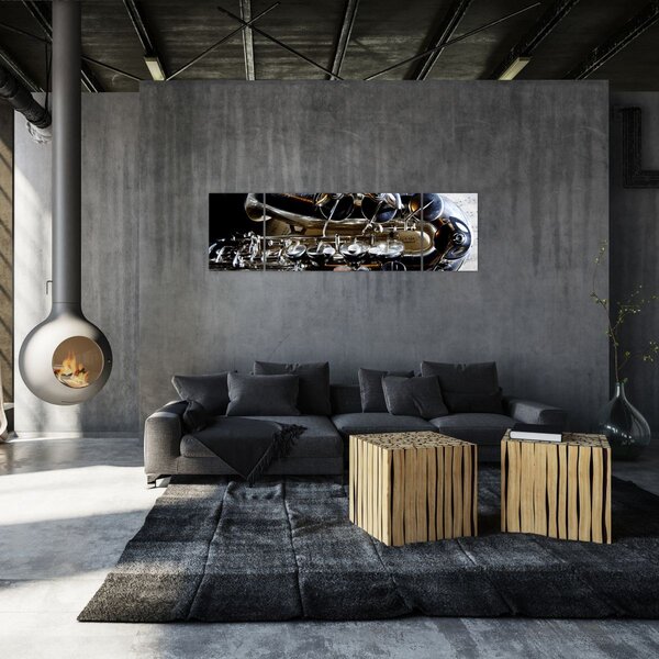 Obraz - Saksofon (170x50 cm)