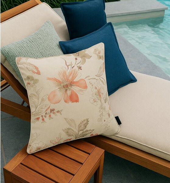 Poduszka ogrodowa SOPHIE PINK 50x50 cm, beżowy