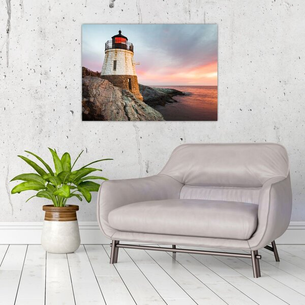 Obraz - Latarnia morska Castle Hill (70x50 cm)