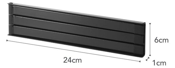 Czarny magnetyczny wieszak na ścierki YAMAZAKI Tower