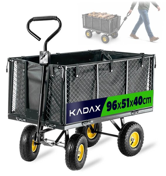 Wózek ogrodowy transportowy Bodo 450kg czarny
