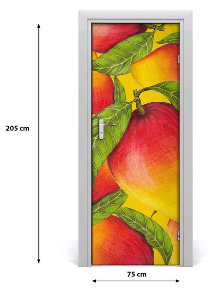 Naklejka na drzwi do domu samoprzylepna Mango