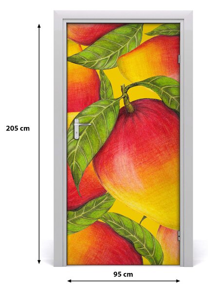 Naklejka na drzwi do domu samoprzylepna Mango