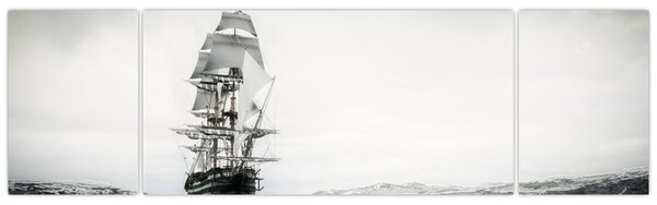 Obraz - Statek płynący po oceanie (170x50 cm)