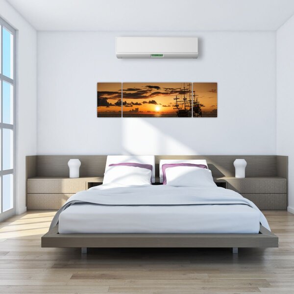 Obraz - Statek piracki (170x50 cm)
