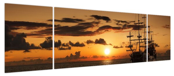 Obraz - Statek piracki (170x50 cm)