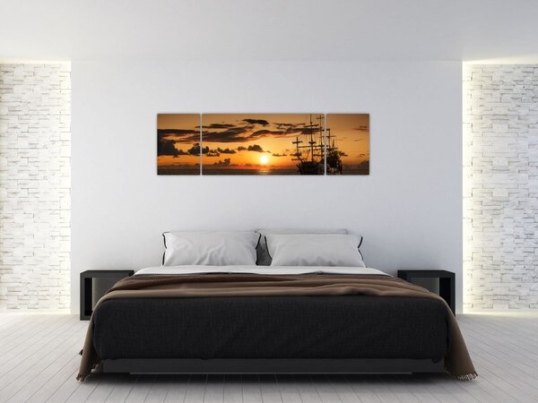 Obraz - Statek piracki (170x50 cm)