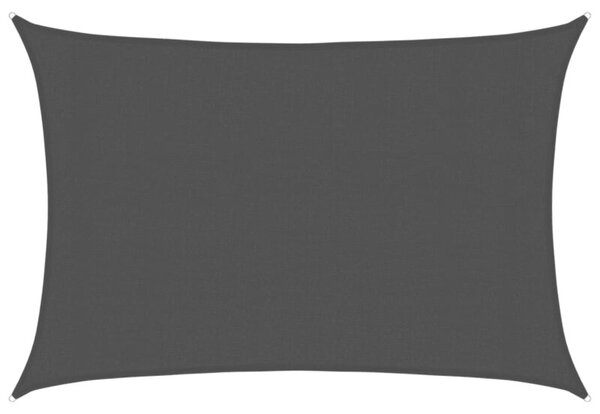 Żagiel przeciwsłoneczny, 160 g/m², czarny, 3x4 m, hdpe