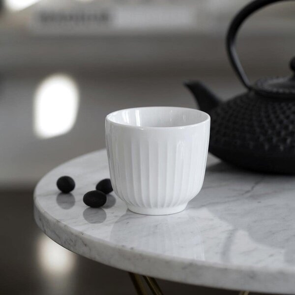 Biały porcelanowy kubek Kähler Design Hammershoi, 200 ml