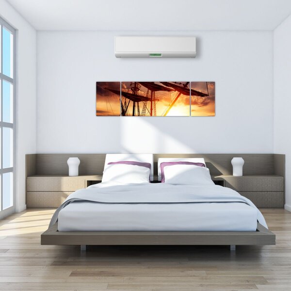 Obraz - Starożytny statek piracki (170x50 cm)