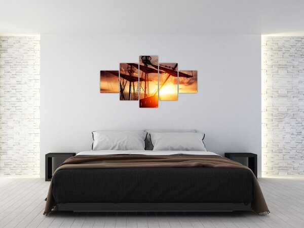 Obraz - Starożytny statek piracki (125x70 cm)