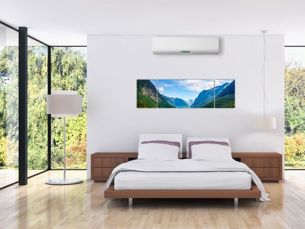 Obraz - Jezioro Lovatnet (170x50 cm)