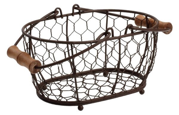 Koszyk metalowy T&G Woodware Provence, 20x14 cm