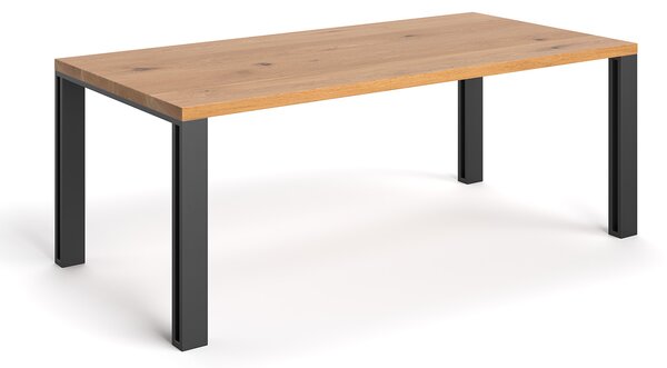 Stół Fold z litego drewna Dąb 240x90 cm