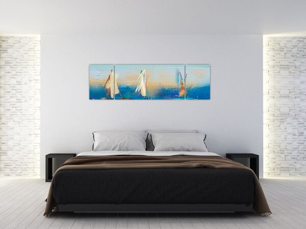 Obraz - Malarstwo krajobrazowe, malarstwo (170x50 cm)