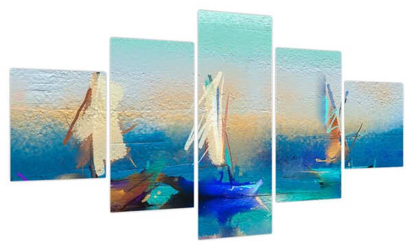 Obraz - Malarstwo krajobrazowe, malarstwo (125x70 cm)