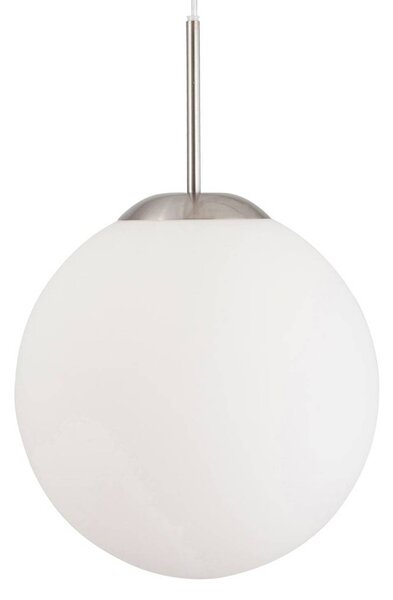 Steinhauer Lampa wisząca szklana Bollique, możliwość ściemniania, aluminiowy / szary / cynkowy, salon / jadalnia, metal