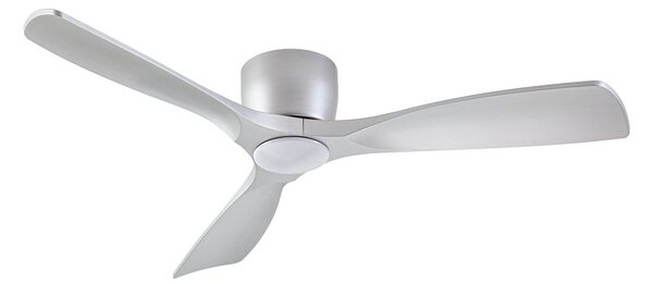 Wentylator sufitowy Moneno Smart LED, srebrny, DC, ściemniany, CCT – Lucande Lucande, Moneno, ściemnialny, metaliczny, salon, metal, nowoczesny