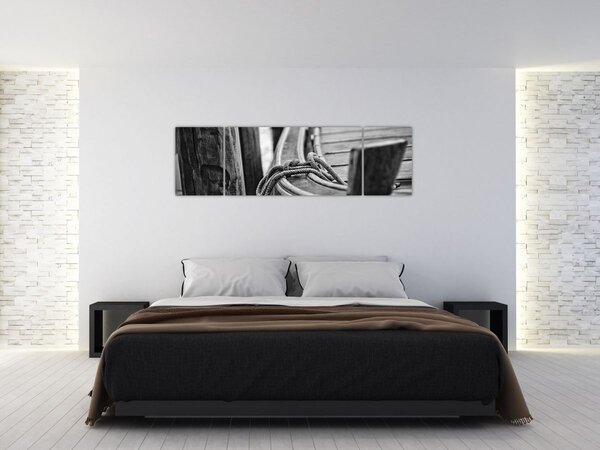 Obraz - Łódź na uwięzi (170x50 cm)