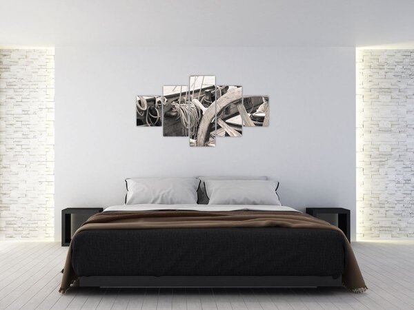 Obraz - Ster do żaglówki (125x70 cm)