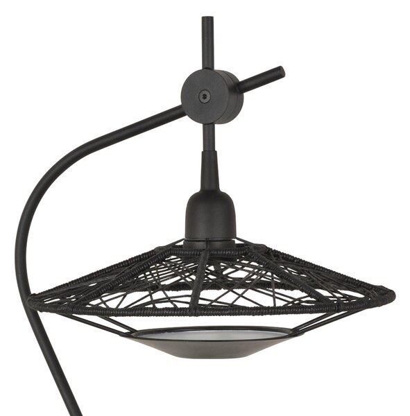 Lampa Stołowa Forestier, Carpa, czarny, sypialnia, tkanina | tekstylia, design