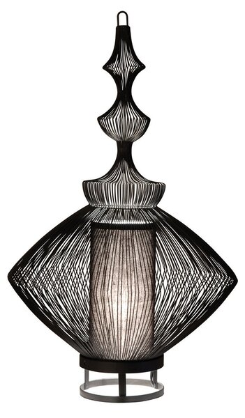 Lampa Stołowa Forestier, Opium, czarny, salon, metal, design