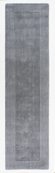 Szary wełniany chodnik Flair Rugs Siena, 60x230 cm