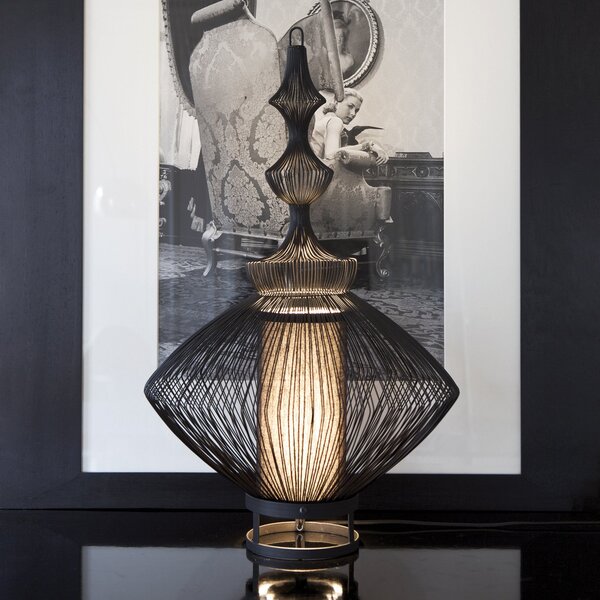 Lampa Stołowa Forestier, Opium, czarny, salon, metal, design