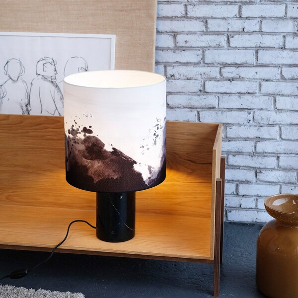 Lampa Stołowa Dyberg Larsen, Molly, czarny, salon, kamień